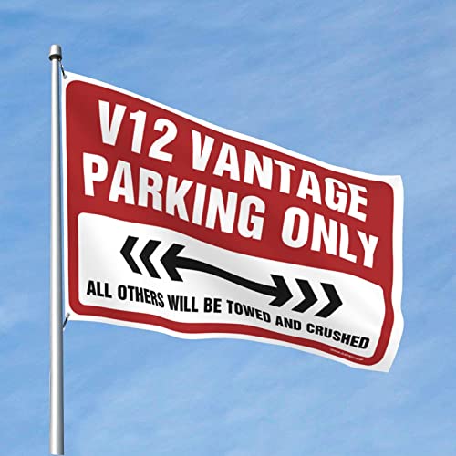 Drapeaux V12 Vantage Parking décoration murale grand format 120 x 180 cm dortoir