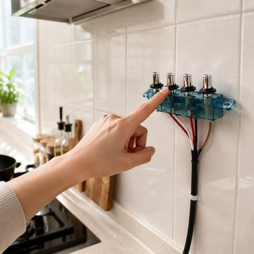 Interruptor campana extractora con controlador de panel de 4 botones 7