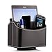Produktbild EasyAcc Fernbedienung Storage Rack PU-Leder Desktop Storage Container 5 Compartments für Smartphone iphone 7/6 / 6 plus / 5 / SE Samsung Galaxy S8 S8 Plus CD-Halter Rack Schwarz