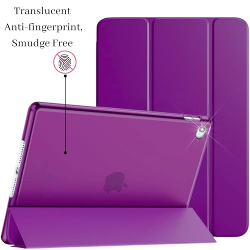 For Apple iPad Case Air 2 (2nd Generation 2014, 9.7-Inch) - Model No. A1566 / A1567 - Auto Wake/sleep - Smart Magnetic Leather Cover (Purple) - Image 2