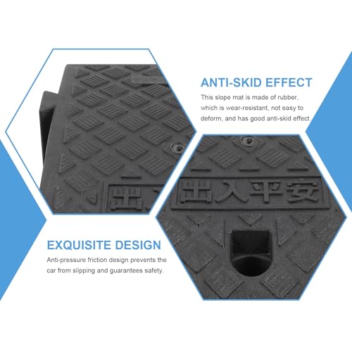 Rampa portátil de plástico para motocicletas con superficie antideslizante texturizada, práctica para transporte, rampa para automóviles en entrada de garaje y cargamento al aire libre miniatura 7