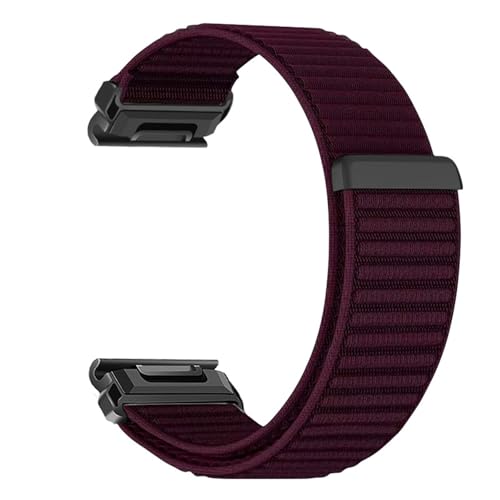 [�����ȓX] �ɓK����Garmin Fenix 8/Fenix 7 X/EpixProTactix 8 Forerunner 965 955 255 265�o���h20 mm 22 mm 26 mm QuickFit�R�^�i�C���������O�o���h(Plum,26m