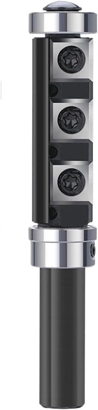 1/2 Shank Wood Planer Bit Flush Trim Router Bit with Carbide Insert for Woodworking Trimming Slotting Tools(1l2x19x30)