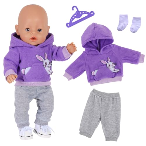 Xerteam Puppenkleidung für 35-43 cm Baby Puppen, New Puppen Kleidung, 4...