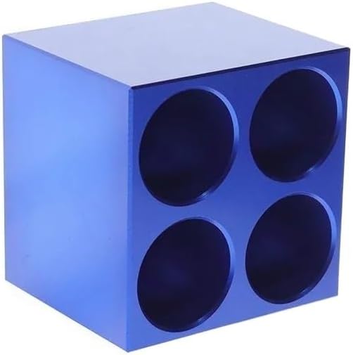 Laboratory Ice Modular PCR Cooler - Low-Temperature Thermostat Aluminum Ice Box with Centrifuge Tube Rack
