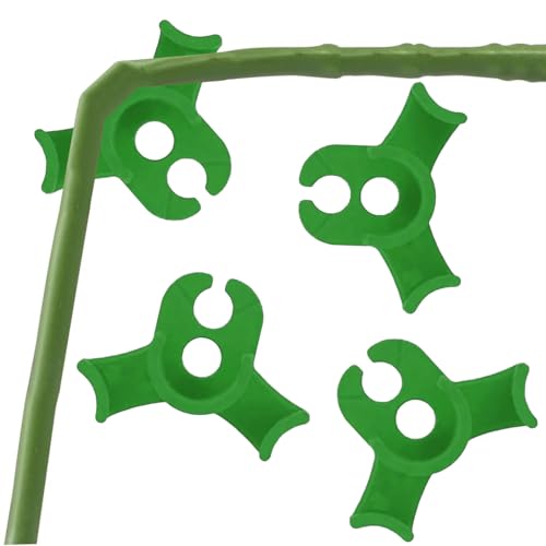 40 Pcs Low Stress Training Clips, 90 Degrees Plant Trainer, Bud Benders, Plant Stem Support Bender for Plants - Green