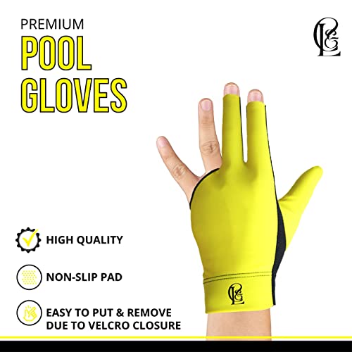C & L Brands Pool Glove Billiards Left Hand For Men & Women (Black, Large/X Large) #TOP5