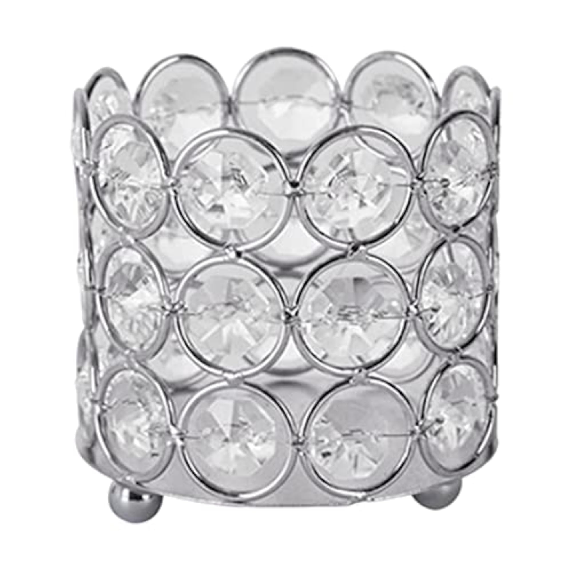 Crystal Makeup Brush Holder & Candle Holder, Home Decor