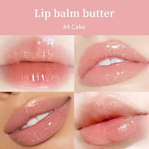 Image of BAISEN DIARY Summer Special Lip Butter Balm - Ultra-Hydrating, Nourishing Lip Care with Natural Ingredients, Shea Butter & Olive Butter, Soothes & Softens Dry Lips (#4 Cake (glitter))