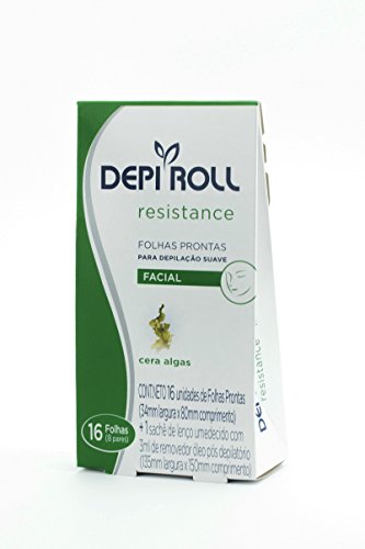 Folhas Prontas Facial Algas 8 Pares, Depiroll