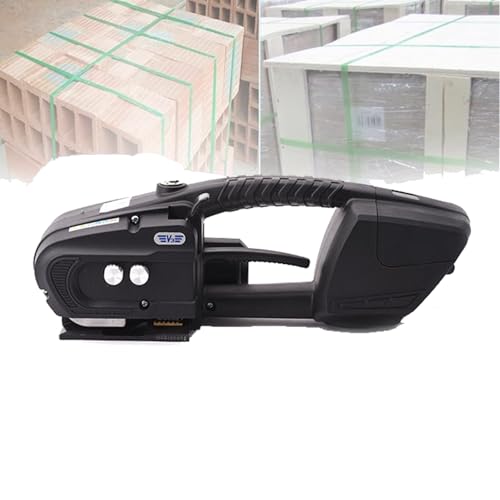 LYDZUSDP Electric Strapping Machine,Automatic Hot Melt Strapping Tool with 1 Battery,for Express Company,Logistics Warehouse,V3-Black