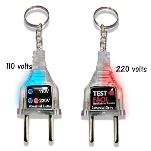 Identificador Portátil de Tensão Para Tomada 110v/220v Chaveiro Teste de Voltagem Profissional Efici