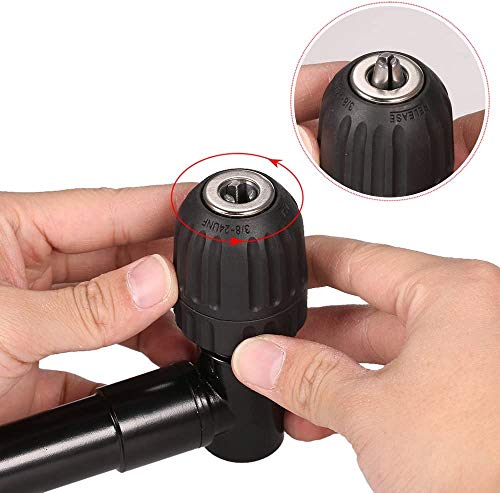 90 Degree Angle Drill, Gearwoo 0.8-10Mm Right Angle Bend Extension 8Mm Hex Shank Professional Cordless Drill Attachment Adapter #TOP2