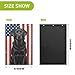 tplaotee Patriotic Black Lab USA Flag Golf Towels Waffle Pattern Portable Microfiber Golf Towel with Carabiner Clip 16"x24" Gifts for Men Unique