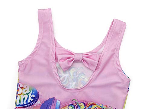 Jurebecia fato de banho de uma peça de roupa de banho feminino com padrão de unicórnio e tecido jove