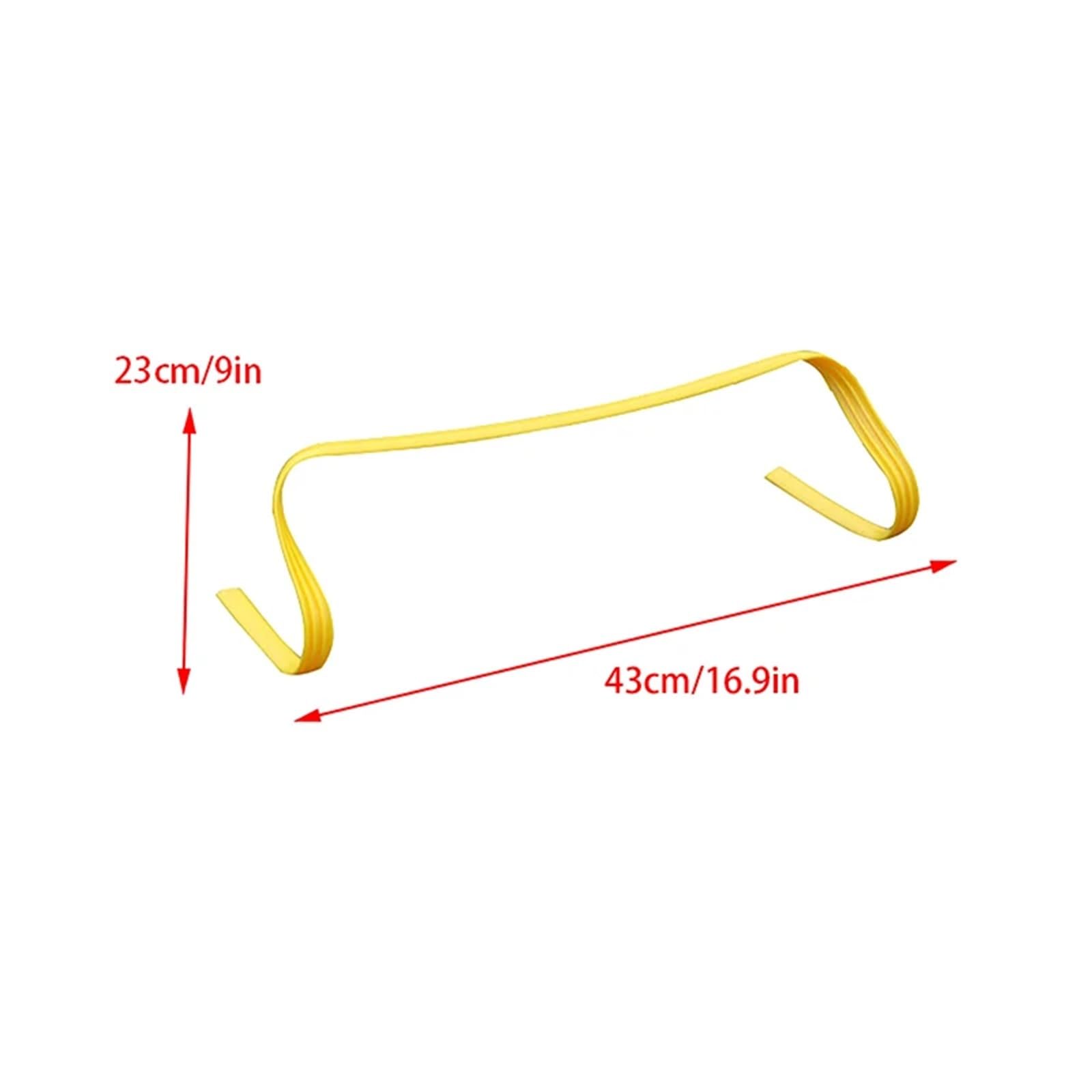 Vallas De Agilidad 4PCS Football Mini Hurdles Portable Speed Training Football Equipment Detachable Agility Hurdles Ladder Sports Safety Equipment(23 * 43cm)