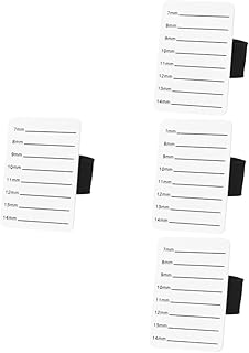 فوميز. 4 قطع من لوح عرض الرموش، ادوات رموش بيضاء، ادوات رموش لوصلات الرموش، لوح حامل الرموش، اداة تطعيم الرموش، جبيرة اكريليك، صينية رموش بيضاء