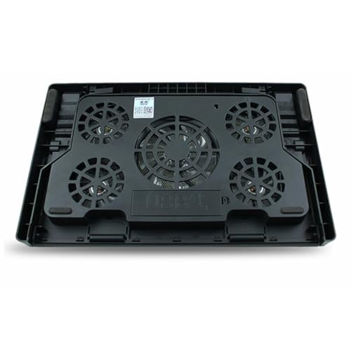 Base enfriadora para portátil de 5 ventiladores con optimización térmica y diseño antideslizante