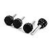 4pcs Spare Parts M4 x 14 x 20mm Screw On Type Grip Knurled Knobs