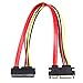 1pcs 22Pin Male to Female 7+15 Pin Extender Cable Serial SATA Data Power Combo Extension Cables Cord