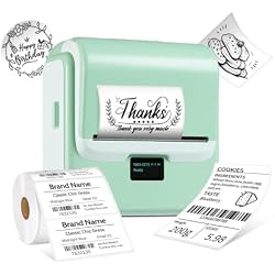 ORGSTA Label Maker Machine with Tape, 3 Inch Bluetooth Label Printer T003 | Compatible with Phone & PC, Sticker Printer for Small Business, Home, School, Thermal Barcode Printer with Multiple Templates