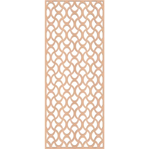 Image of Resort Decorative Pierced Fretwork Wood Wall Panels, 11 3 /8 inchW x 29 3 /8 inchH x 1 /4 inchT, Alder