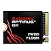 SANDISK Optimus GX 7100M NVMe SSD 2 to (Jusqu’à 7 250/6 900 Mo/s Vitesses de Lecture/écriture séquentielles, M.2 2230, PCIe 4.0, Portable Compatible Steam Deck, MSI Claw, Microsoft Surface ou Dell)