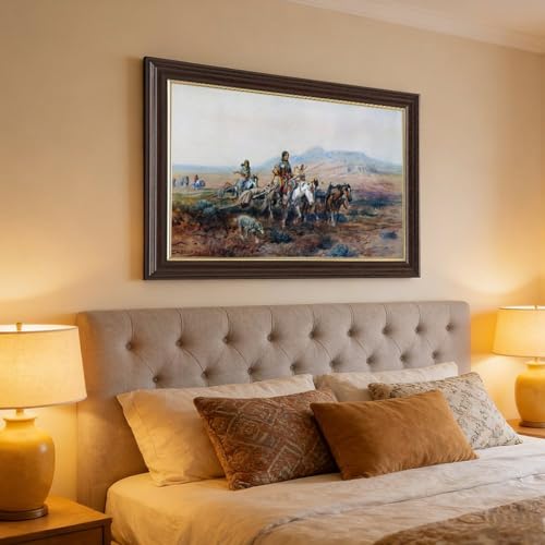 Décoration murale Charles M Russell poster toile suspendu 50x76