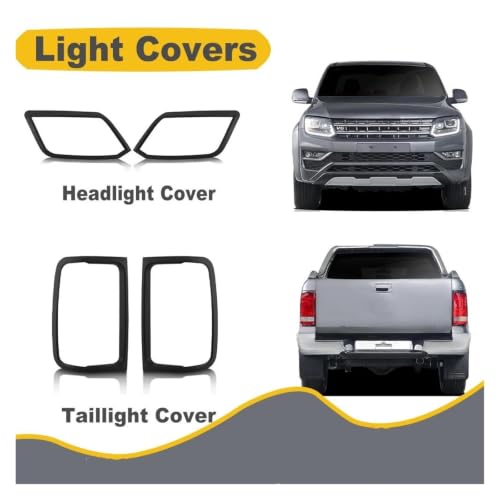 Cubierta protectora para luz trasera de VW Amarok 2009-2022 y faros delanteros 2