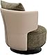 Kare Design Sessel Josh, Braun, 42 cm Sitzhöhe, Polstersessel, Relaxsessel, Samtoptik, 360 Grad Drehbar, Wohnzimmer, 88x80x80 cm (H/B/T)