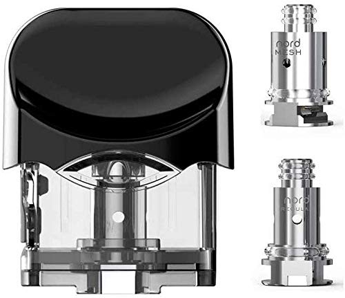 Offiziell SMOK Nord Pod (Atomiser) Verdampfer Set mit 1,4 Ohm Coil Spule für MTL Dampfen & 0,6 Ohm Mesh Coilhead für das…