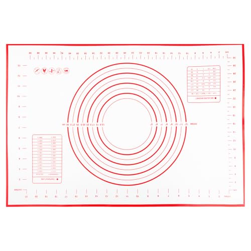 Bojueshaw Silicone Baking Mat,Non Stick Pastry Rolling Mat,Non Slip Pastry Mat,Kneading Board Mat for Pie/Bread/Pizza/Fondan(40 * 60cm)