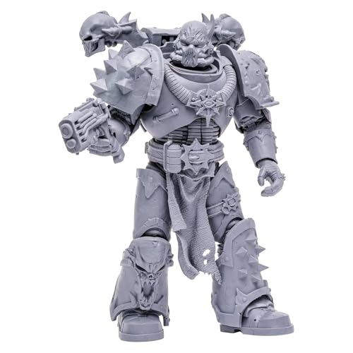 Mcfarlane Toys, Warhammer 40000 Chaos Space Marine Action Figure With 22 Moving Parts, Unpainted Collectible Warhammer Figure With Collectors Stand Base, Customise Your Figure – Ages 12+ - 4