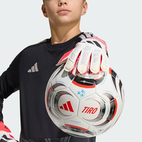 adidas Unisex Goalkeeper Glove Training JUNIOR, Lucid red/Zero met./Black, 3