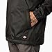 Dickies Men's Fleece Lined Hooded Jacket, Black, Large