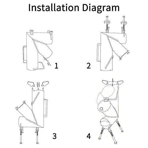 Tafeida Rocket Stove Is The Perfect Wood Stove. A Portable Wood-Burning Camping Stove With A Fire Poker. For Camping Gear & Survival Gear, Backyard Cooking. Camping Grill, Outdoor Events. #TOP5