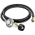 Propane Regulator with Hose and Gauge, 6FT Propane Hose with Regulator, Low Pressure Propane Grill Regulator and Hose, 0-1Psi Propane Gas Regulator, Gas Grill Regulator, Propane Hose for Grills
