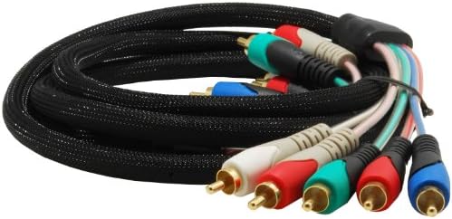 Mediabridge Component Video Cables with Audio (6 Feet) - Gold Plated RCA to RCA - Supports 1080i