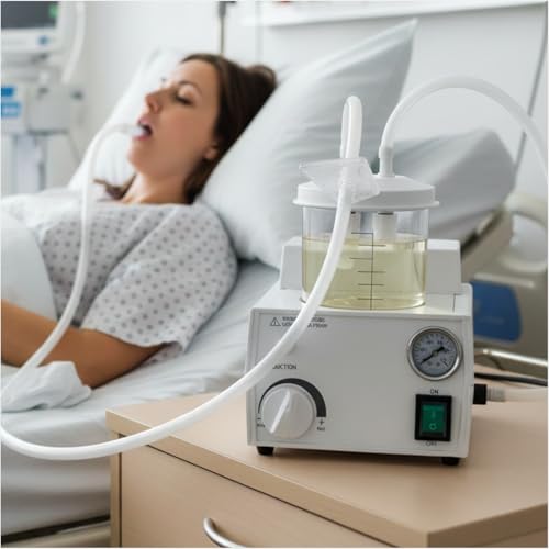 Electric Suction Machine, Portable Extractor with Adjustable Power for Home Use, Low Noise, 1pcs