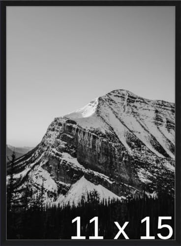 Frame It Easy 11 5/8 x 15 5/8 Satin Black Metal Frame (Ashford) 11.6x15.6 inches