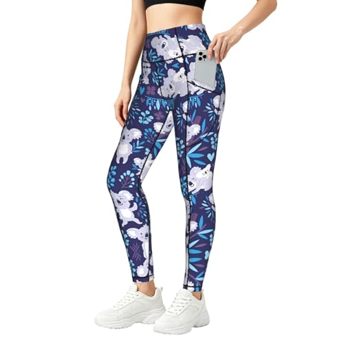 Pantalones de yoga para mujer WBQLSL leggings deportivos con bolsillo cintura alta