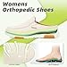 Women's Orthopedic Slip-On Loafers Slippers Shoes: Walking Shoes with Arch Support for Plantar Fasciitis, Fashion Comfort Sneakers for Flat Feet Pronation Beige Size 9