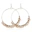 Boho Bead Hoops - Orange