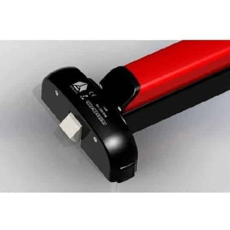 Módulo Push Bar 600 Antipanic 601/3/NR para antipánico, reversible, componible, longitud 1300 mm, acabado negro y rojo