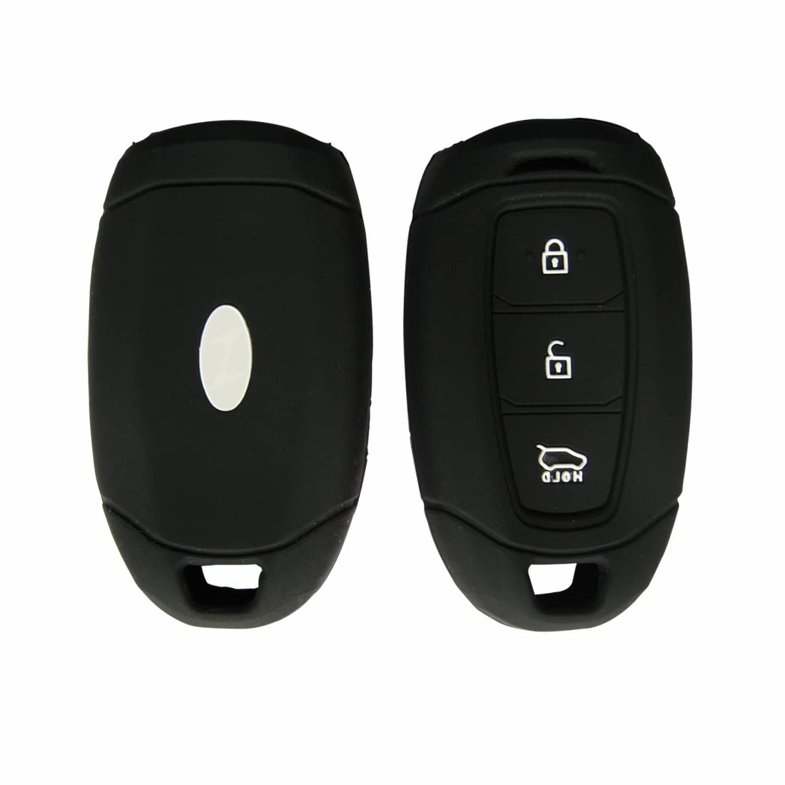 Hyu 9 Verna New Keyless Black Silicone Key Cover Car Key Shell