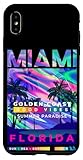 Hülle für iPhone XS Max Cool Miami Beach T-shirt, I Love Miami, Miami Graphic Design
