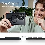 ESR for Samsung S24 Ultra Case, Compatible with MagSafe, Magnetic Case for Samsung Galaxy S24 Ultra, Military-Grade Protection, Yellowing Resistant, Classic Series, Clear Black - Image 8