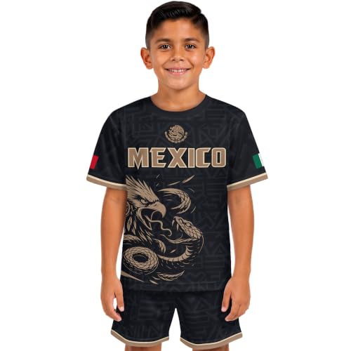 Mexico Jersey Kids for Boys & Girls Mexico Youth Soccer Jersey Set 2 (M)