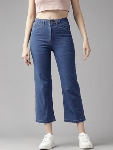 Image of GUTI Womens High Rise Crop Length Jeans()