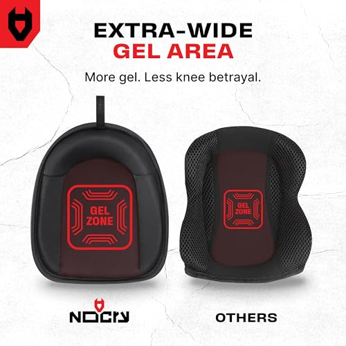 NoCry Flooring Knee Pads for Men with Extra-Wide Gel & Thick Foam Cushion — Floor-Safe Anti-Slip Leather Kneepads for Construction Work with Reinforced Adjustable Straps and Military-Grade Rivets by NoCry - Image 6